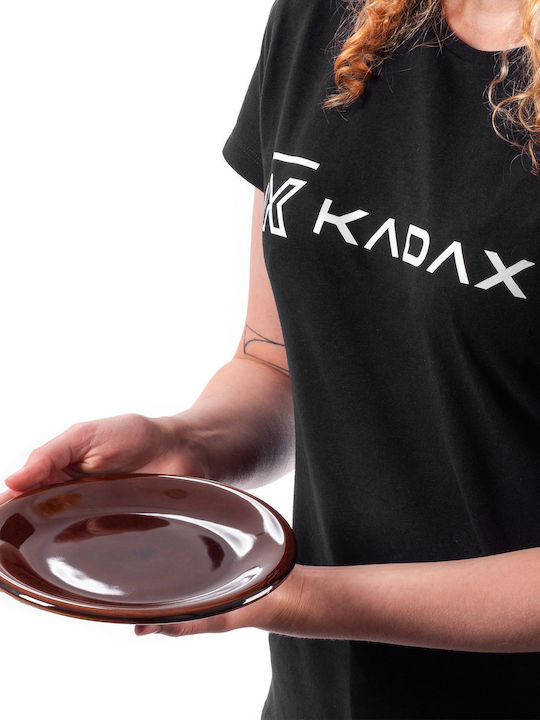Kadax Plate Soup Ceramic Brown with Diameter 19cm 4pcs