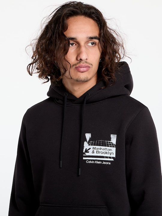 Calvin Klein Sweatshirt with Hood Black