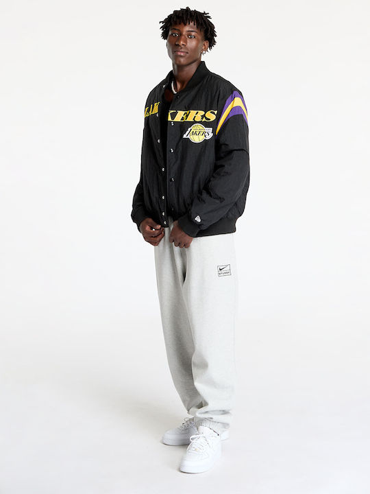 Los Angeles Lakers Nba Geci Barbati Bomber Negru Galben Canary