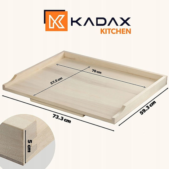 Kadax Плот за рязане Дърво Бежов 73x60см 1бр