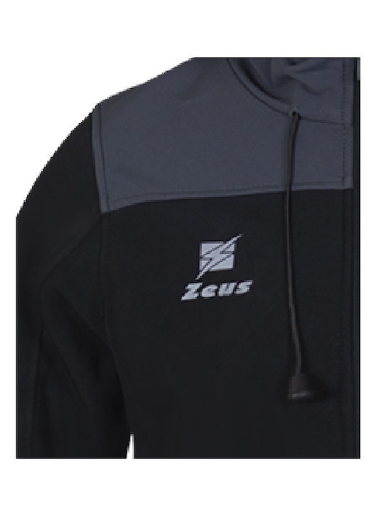 JACKE ZEUS GIUBBOTTO SOFTSHELL SCHWARZ ANTHRAZIT