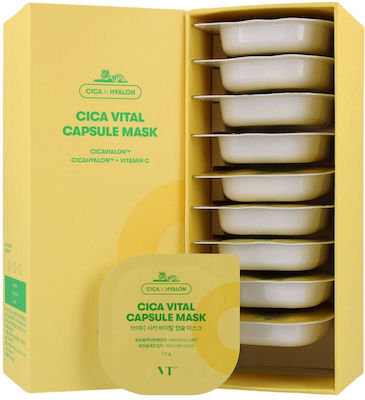 VT Cosmetics Cica Mască de Față pentru Strălucire cu Argilă 10buc