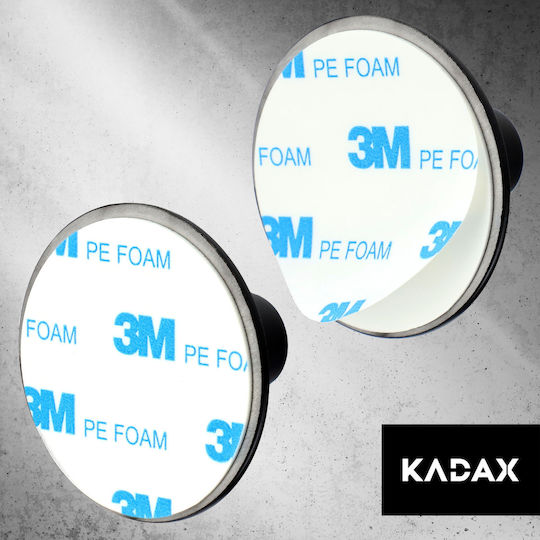 Kadax Кука Баня Единично с винтове Inox Черен