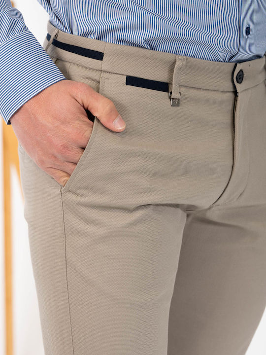 Hose Chino Elastisch in Schlanker Passform Fanco