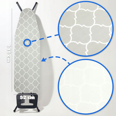 Kadax Ironing Board Cover Gray 148x52cm