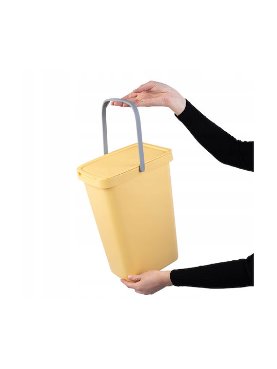 Kadax Abfalleimer Abfall Kunststoff Gelb 12Es 1Stück