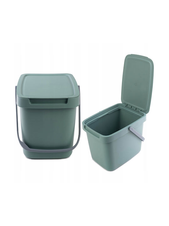 Kadax Waste Bin Waste Plastic Green 6lt 1pcs