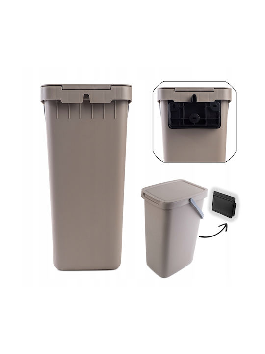 Kadax Abfalleimer Recycling Kunststoff Braun 25Es 1Stück