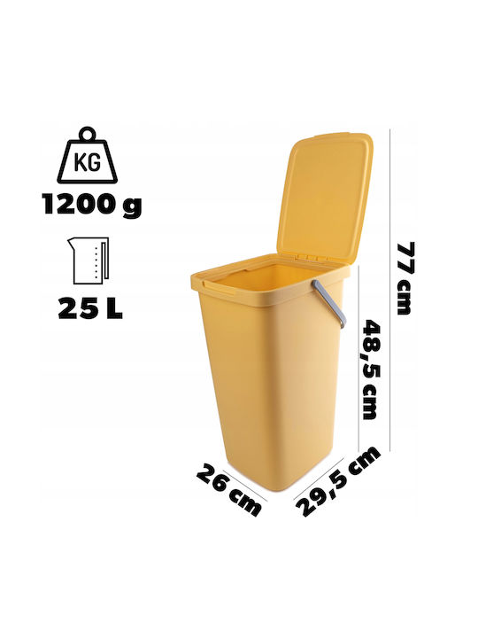 Kadax Abfalleimer Recycling Kunststoff Grün 25Es 1Stück