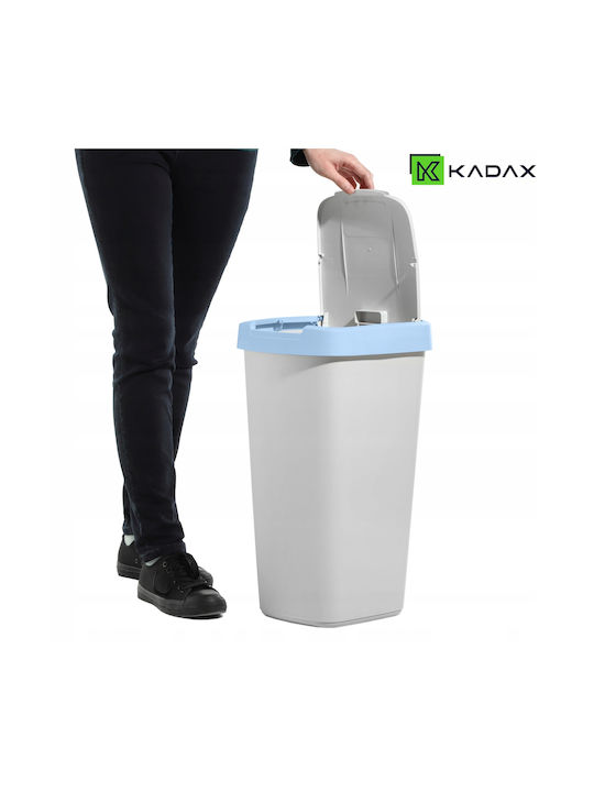 Kadax Waste Bin Waste Plastic White 25lt 1pcs