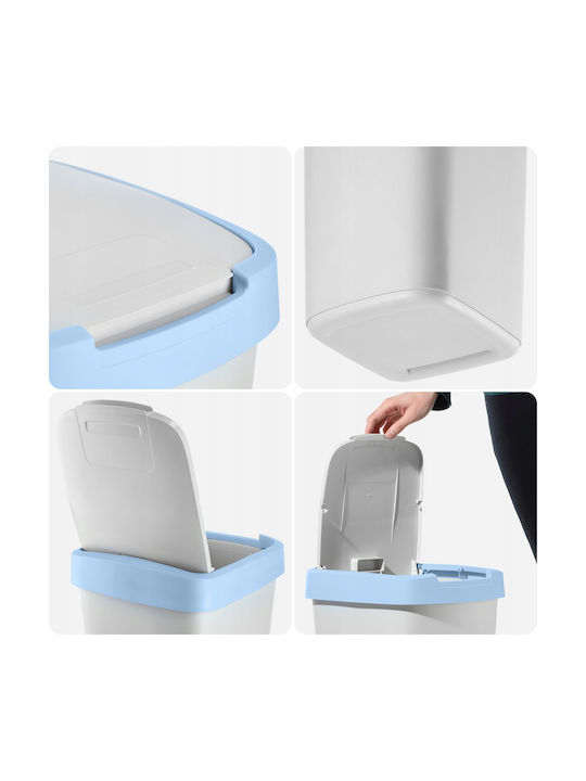 Kadax Waste Bin Waste Plastic White 25lt 1pcs