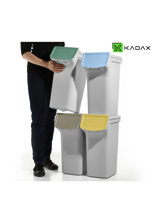 Kadax Abfalleimer Recycling Kunststoff Gray 25Es 1Stück