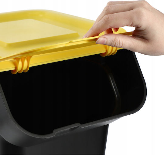 Kadax Waste Bin Waste Plastic Black 25lt 1pcs