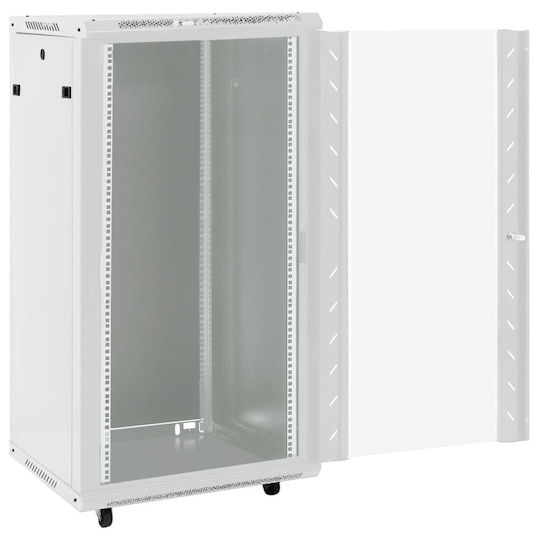 vidaXL Boden Rack-Schrank 22U 60x60x120cm Schwarz 3307634