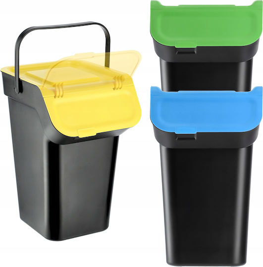 Kadax Waste Bin Waste Plastic Black 25lt 1pcs