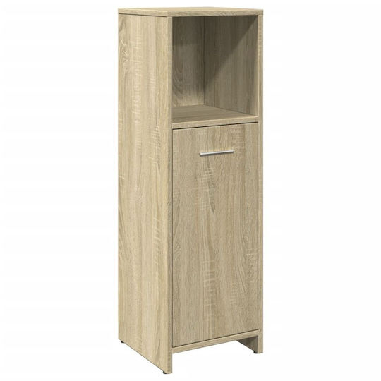 vidaXL Wall Hung Cabinet Bathroom Column Cabinet L30xD30xH95cm Sonoma