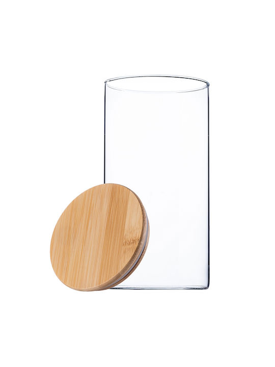Kadax Vase Pasta with Lid Glass Transparent 1400ml