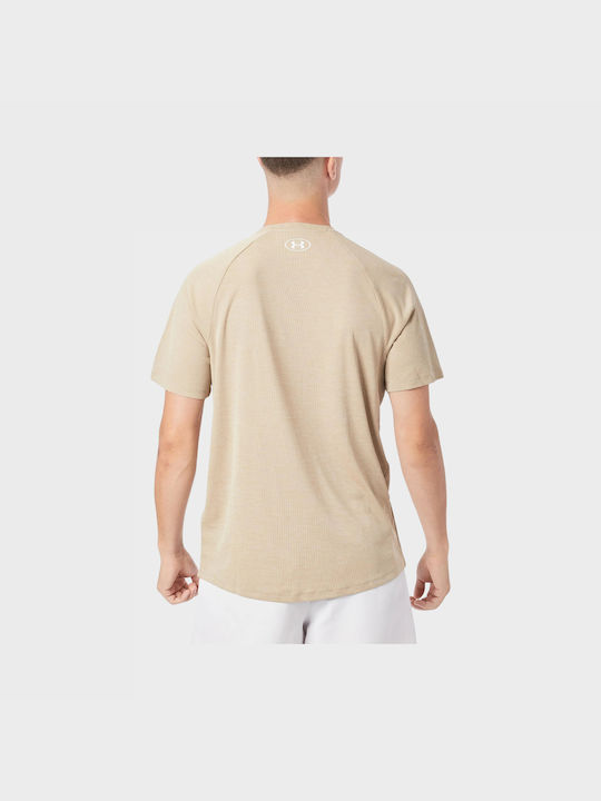 Under Armour Men's Athletic T-shirt Short Sleeve beige