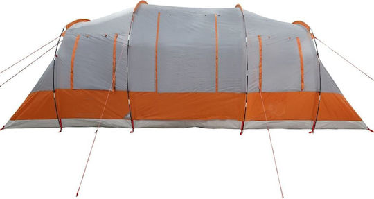 vidaXL Σκηνή Camping Τούνελ Γκρι για 6 Άτομα 564x240x205εκ.