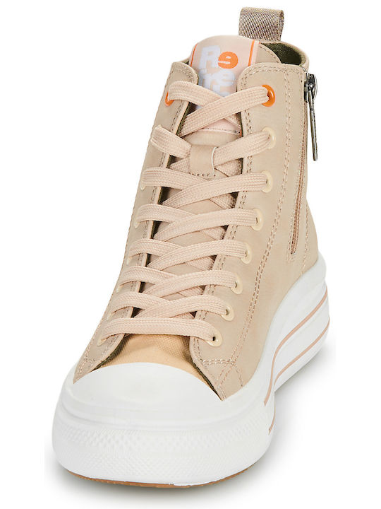 Flatforms Boots Beige