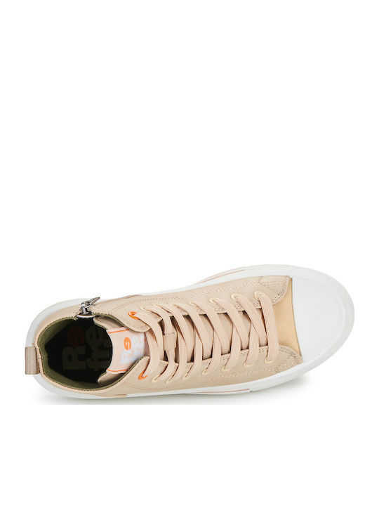 Flatforms Boots Beige