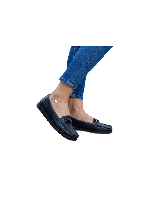 Mocasini de damă confortabili ANTRIN, ZOFIA-165 Croc Negru