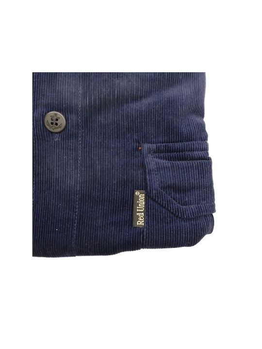 Men's Shirt 8-2016.BLU Men's Shirt 8-2016.BLU Fine Corduroy, Regular Line, Long Sleeve. Blue