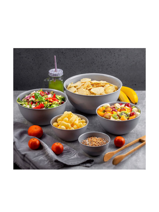 Kadax Plastic Salad Bowl Gray