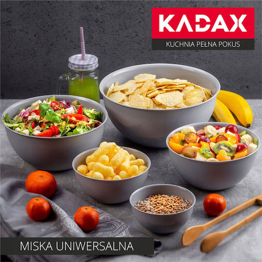 Kadax Σαλατιέρα Πλαστική Γκρι