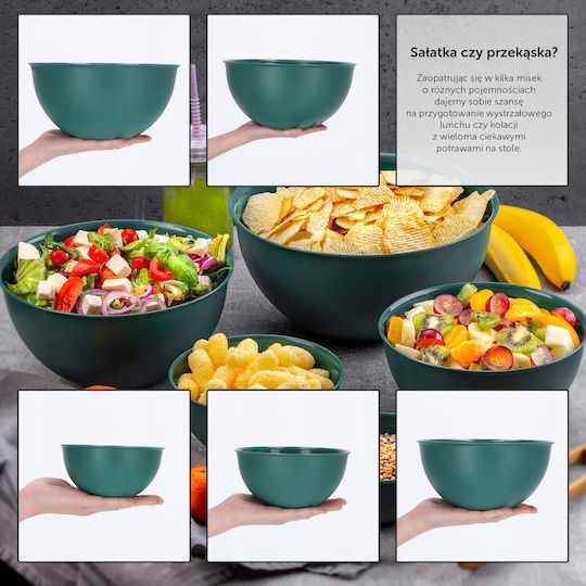 Kadax Salatieră Plastic Verde 1buc