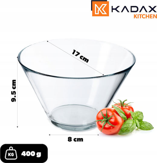 Kadax Salatschüssel Glas Transparent 2Stück