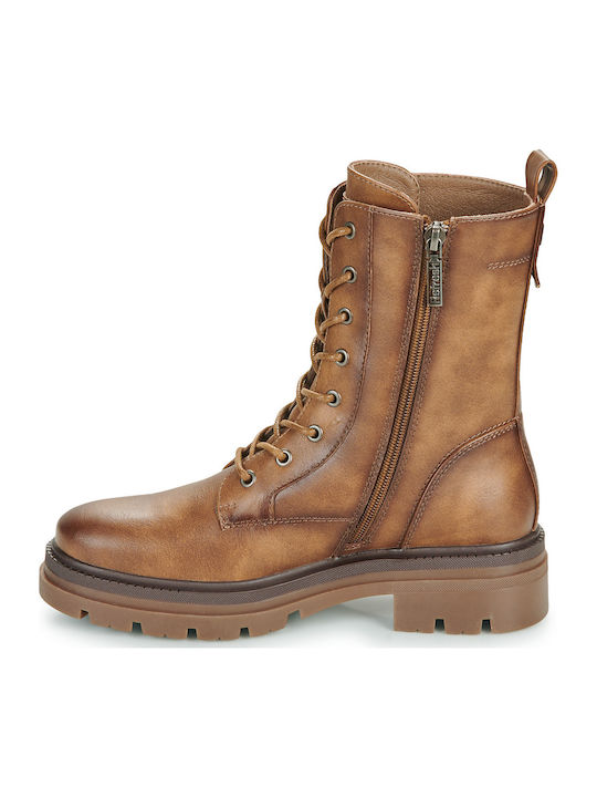 Women's Ankle Boots with Medium Heel Brown