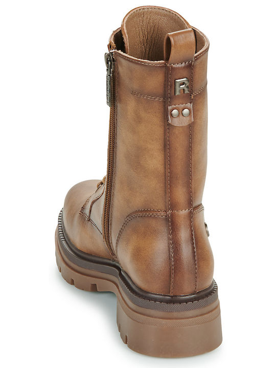 Women's Ankle Boots with Medium Heel Brown