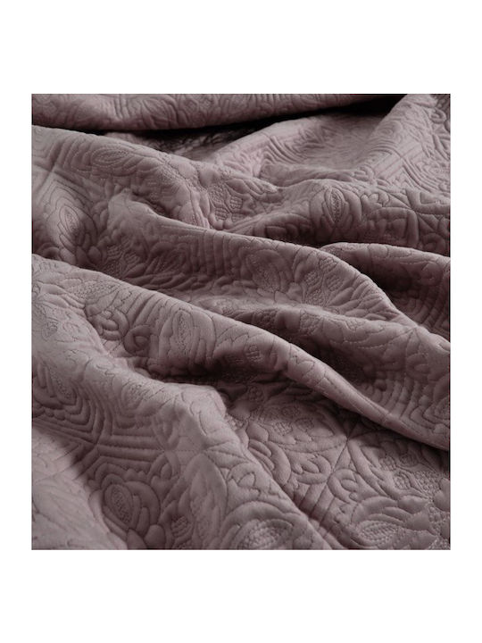 Liolios Home Tagesdecke Übergröße Mikrofaser Lila 220x240cm