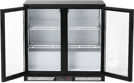 Dynamic Ψυγείο Back Bar 220lt Διπλό Υ89.5xΠ90xΒ50.5cm