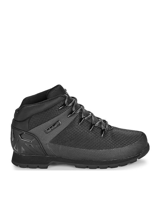 Timberland Euro Sprint Mid Ανδρικά Ορειβατικά Μποτάκια Μαύρα