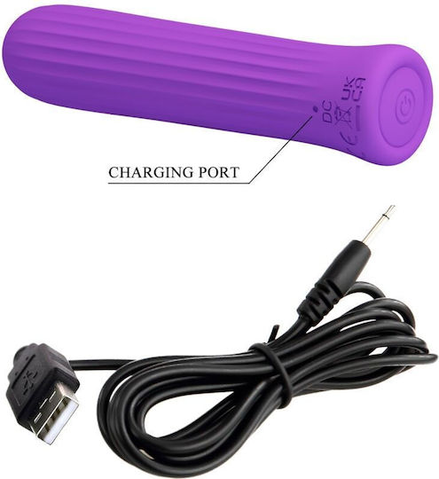 Pretty Love Stimulator Vibrator Mini Δονητής Bullet με Απομακρυσμένο Έλεγχο 10cm Μωβ