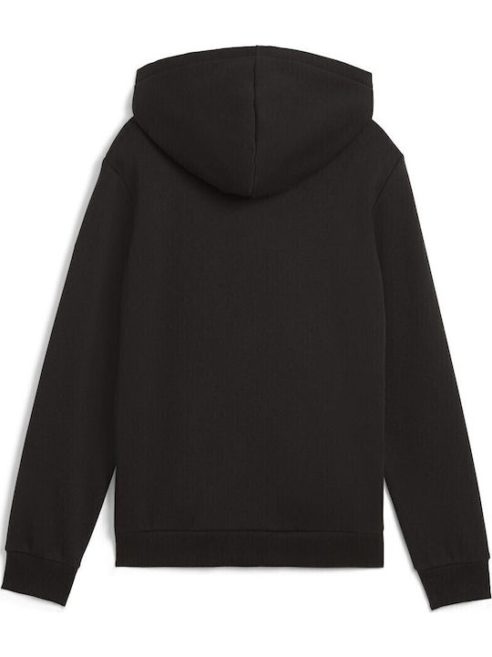 PUMA Kids Sweatshirt with Hood and Pockets Black Ess+