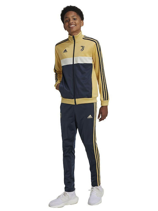 Adidas Παιδικό Σετ Φόρμας Κίτρινο Juventus Tracksuit