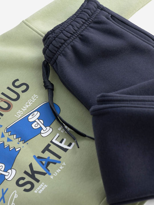 Funky Kids Sweatpants Set Bay Leaf Mint