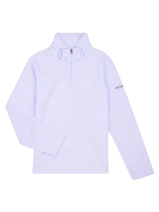 Columbia Kinderhemd Langarm Lila Glacial Fleece Half Zip