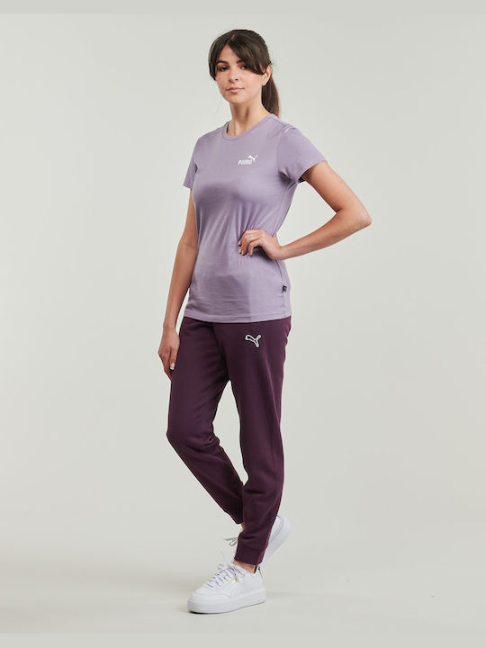 Puma Ess+ Damen Sportlich T-shirt Lila