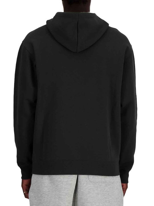 Black Hooded Cardigan