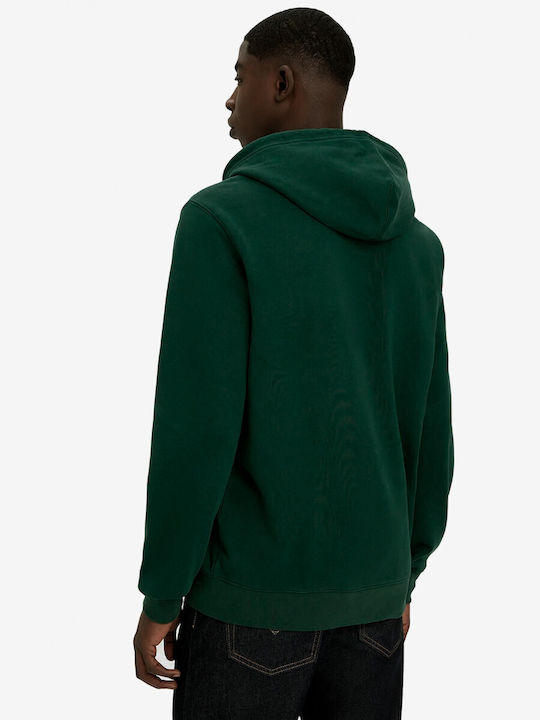 Levi's Men's Sweatshirt Jacket with Hood and Pockets GREEN