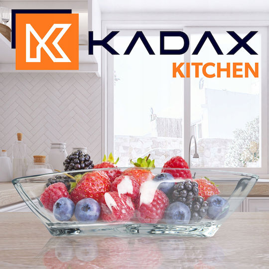 Kadax Serving Bowl Round Glass Transparent 4pcs