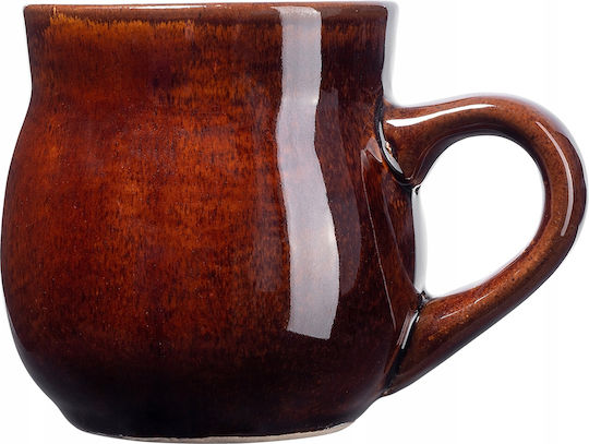 Kadax Schimbare de căldură Cană Ceramică Maro 250ml