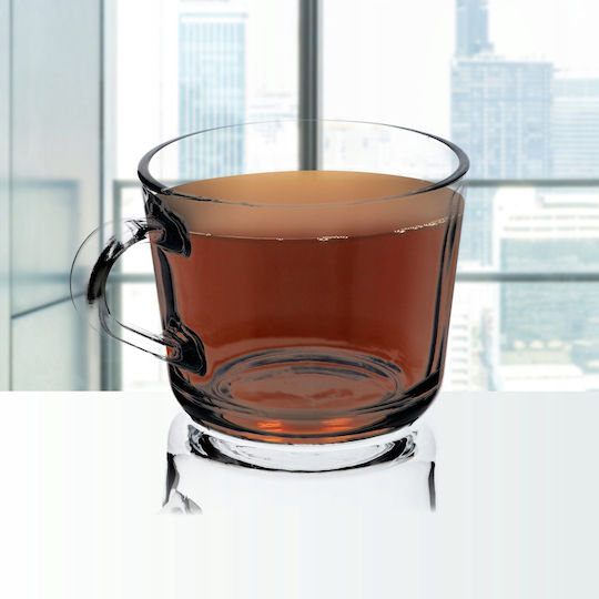 Kadax Mug Glass Transparent 270ml 6pcs