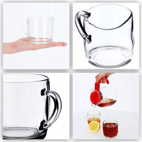 Kadax Cană Sticlă Transparentă 310ml