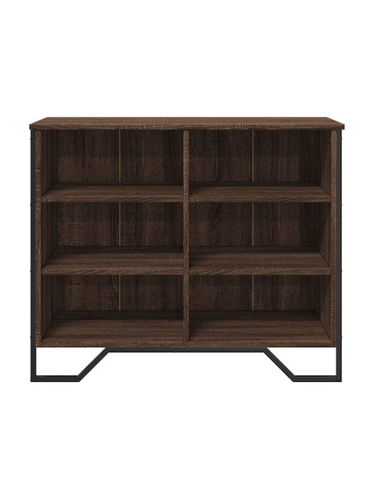 Sideboard made of Wood & Metal Brown Oak 91x35.5x74.5cm