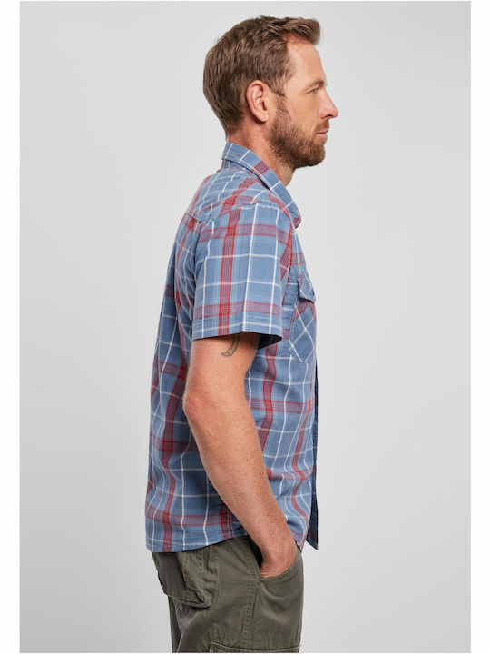Cotton Shirt Red / Blue
